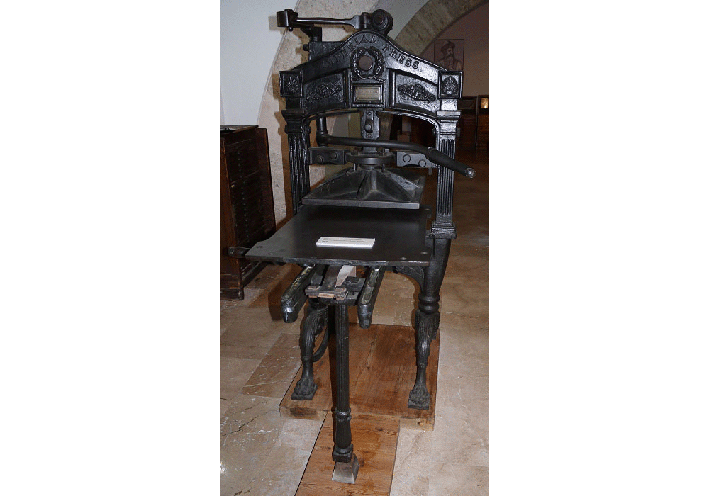 Prensa de imprimir de hierro. Modelo Imperial. 1828