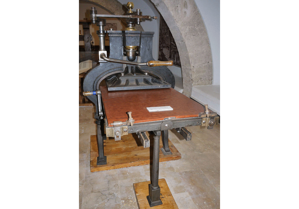 Prensa de imprimir de hierro. Modelo Stanhope. 1805