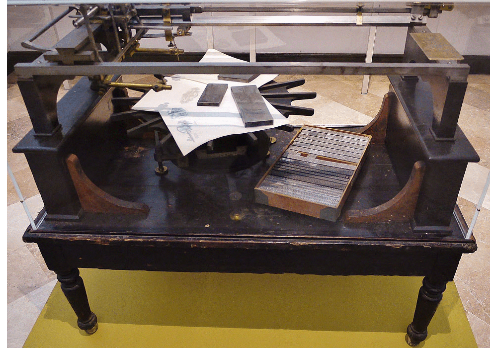 Engraving machine. 1898
