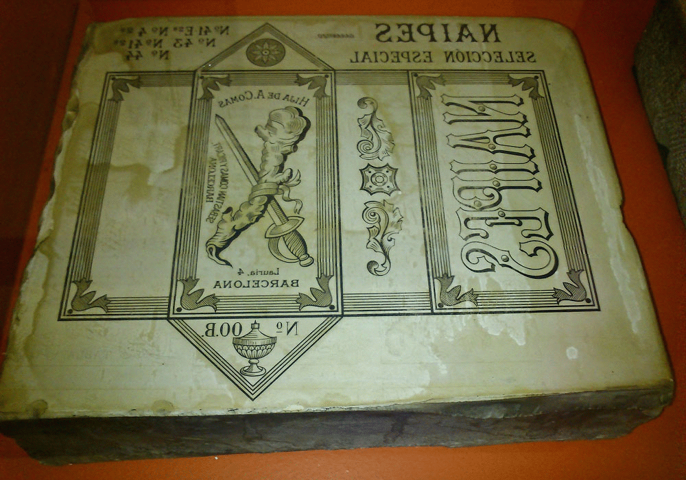 Piedra litográfica s. XIX