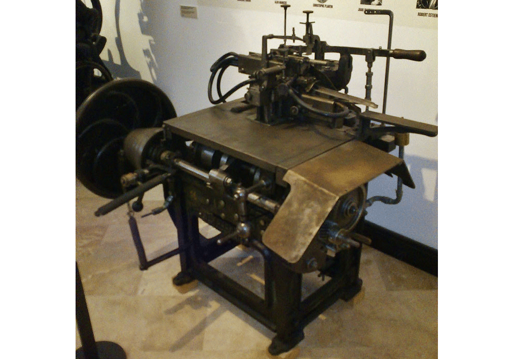 Máquina de fundir tipos Foucher Freres. 1883